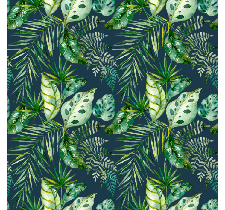 Papier peint motif design végétal jungle - TenStickers