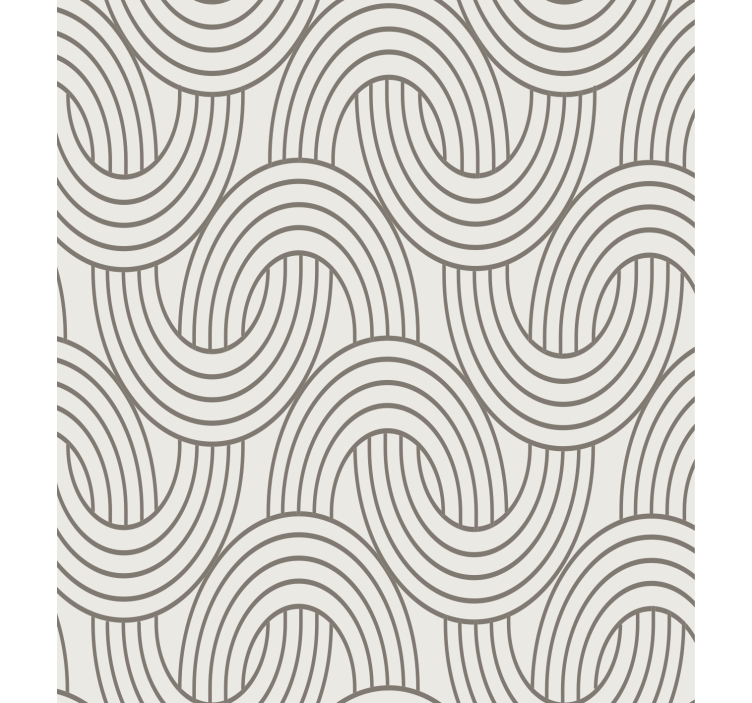 Papier peint salon motif illusion art déco - TenStickers
