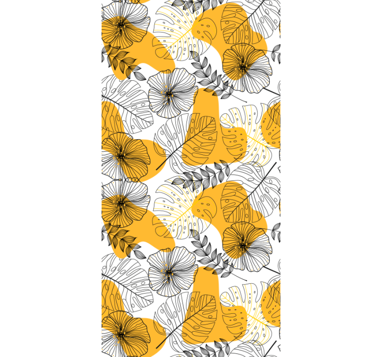 Papier peint motif design floral kallax - TenStickers