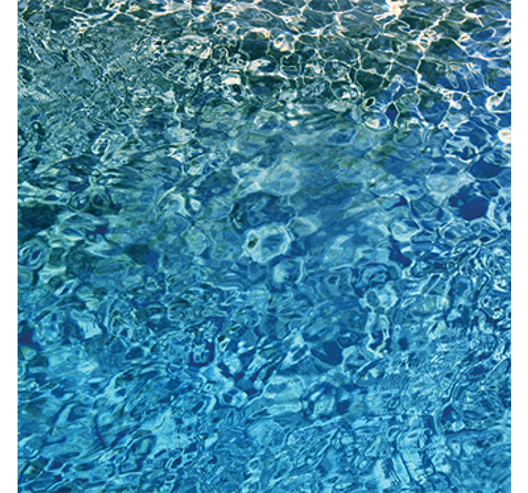 Papier peint autres textures eau réaliste bleue - TenStickers