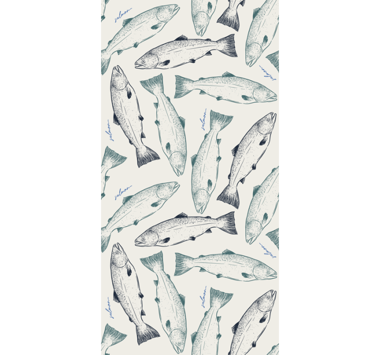 Papier peint animaux poisson saumon - TenStickers