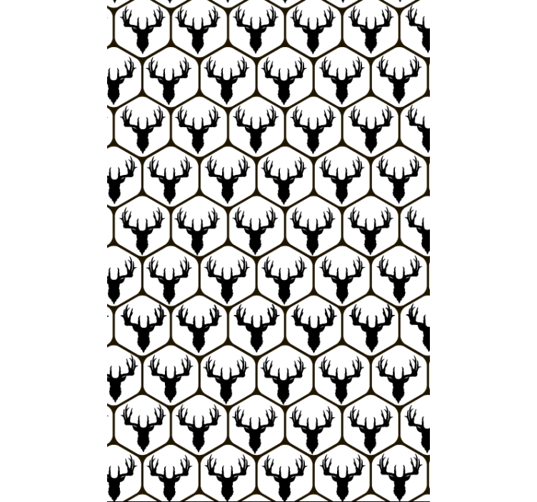 Papier peint animaux cerf en mosaïque - TenStickers