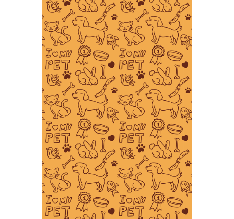 Papier peint animaux mes animaux de compagnie - TenStickers