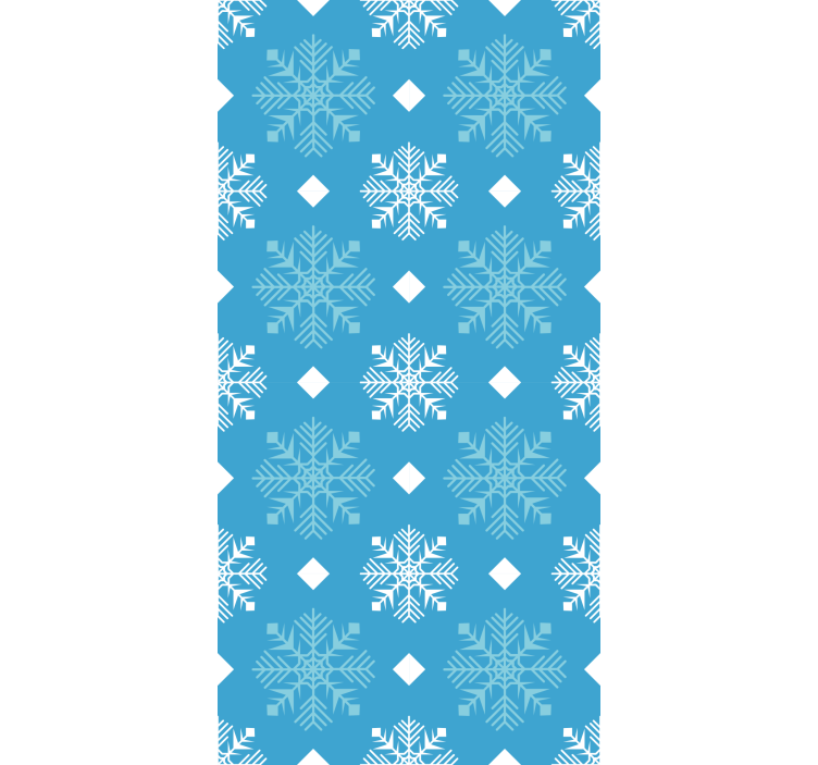 Papier peint chambre flocons de neige tons bleus - TenStickers