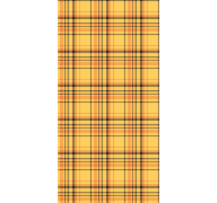 Papier peint chambre tissu à carreaux - TenStickers