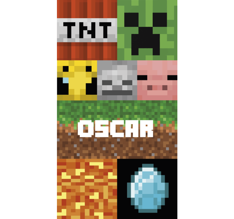 Papier peint motif géométrique gaming - TenStickers