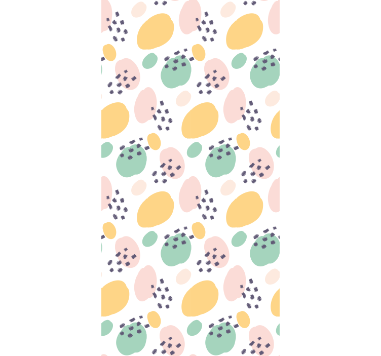 Papier peint motif formes d'art pastel - TenStickers