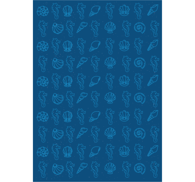 Papier peint animaux motifs marins illustration - TenStickers