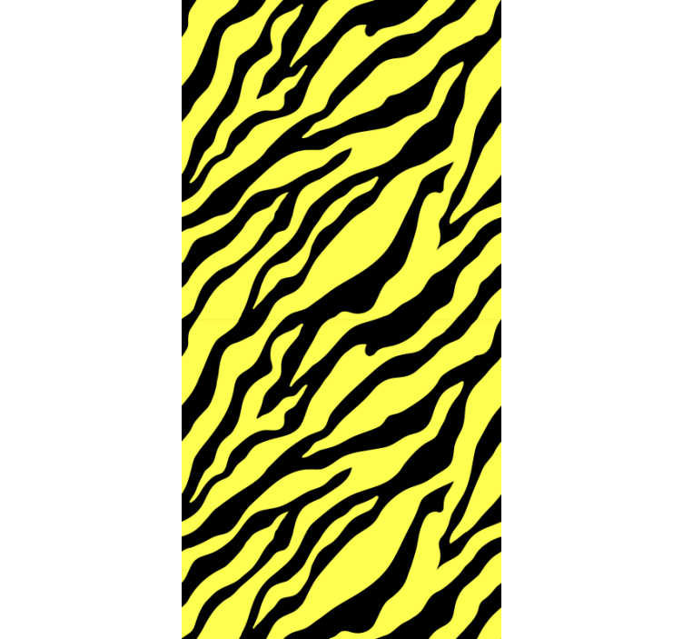 Papier peint animaux design zèbre jaune - TenStickers