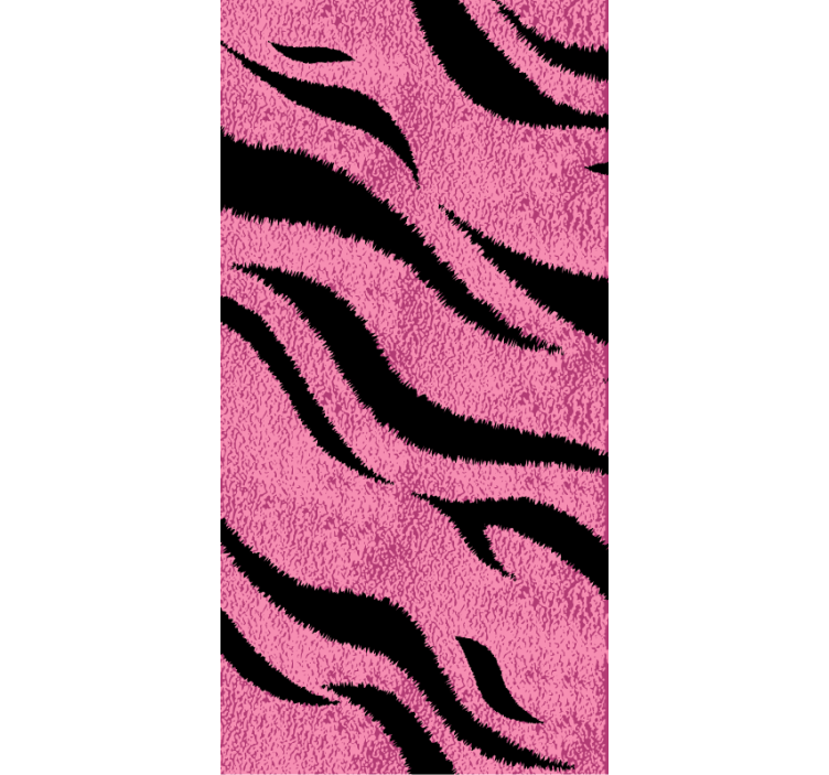 Papier peint animaux peau de tigre rose - TenStickers