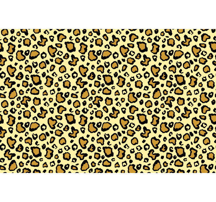 Papier peint animaux motif léopard jaune - TenStickers