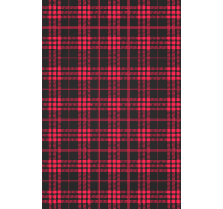 Papier peint noel motif tartan de noël - TenStickers