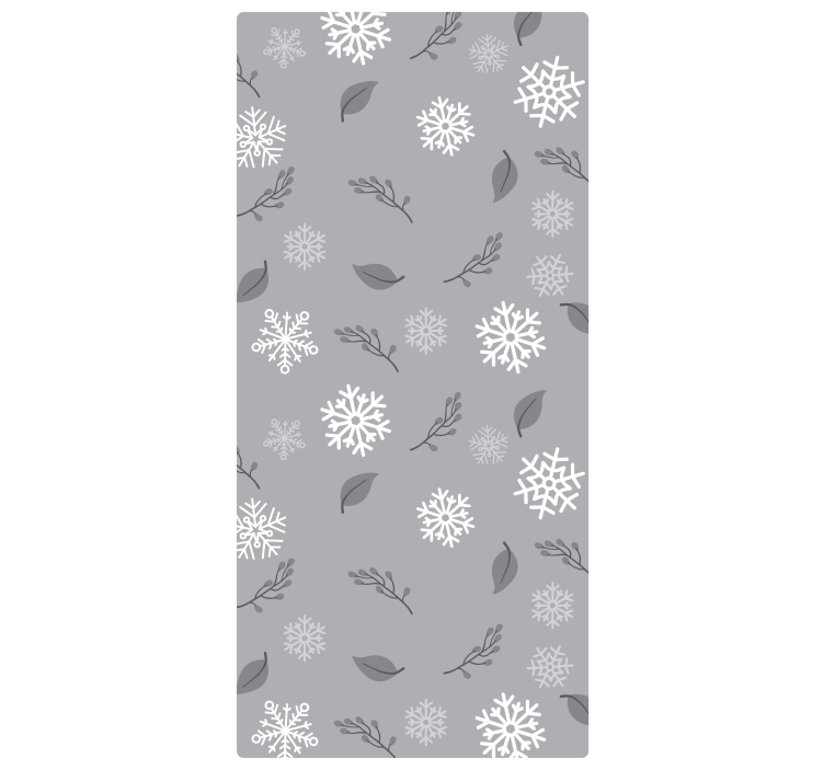 Papier peint noel motif flocon saisonnier - TenStickers