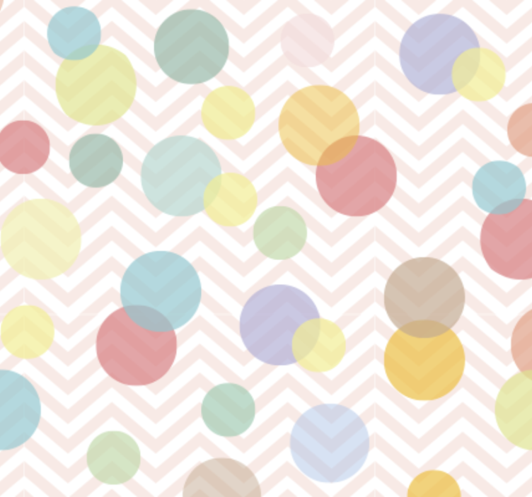 Papier peint bureau pois colorés chevrons - TenStickers