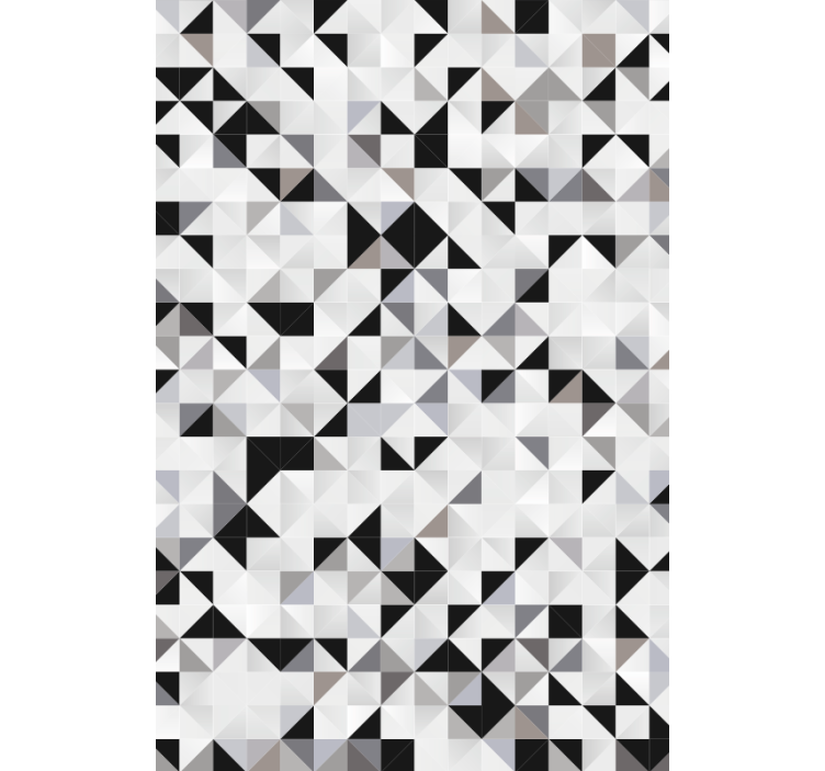 Papier peint bureau mosaïque de triangles gris - TenStickers