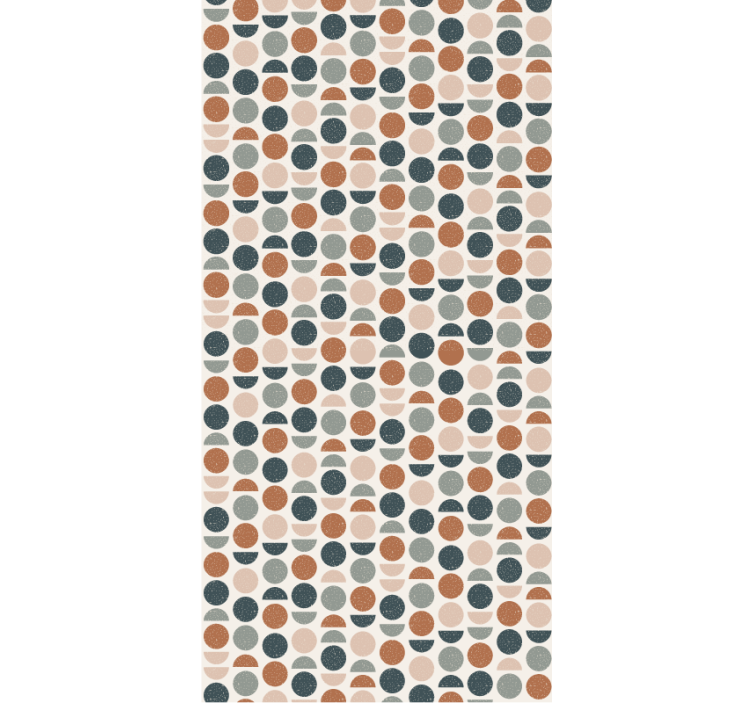 Papier peint bureau motif demi-cercles - TenStickers