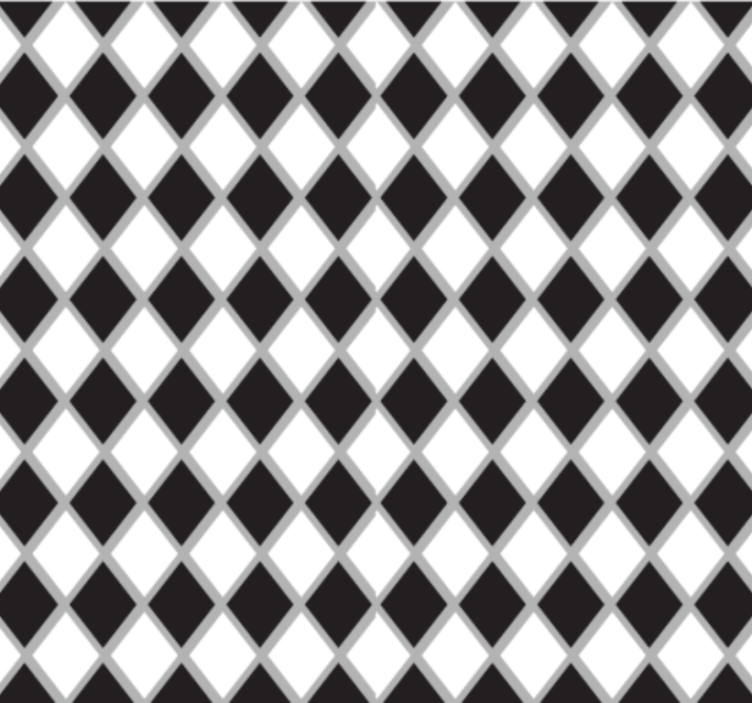 Papier peint bureau diamants noirs et blancs - TenStickers