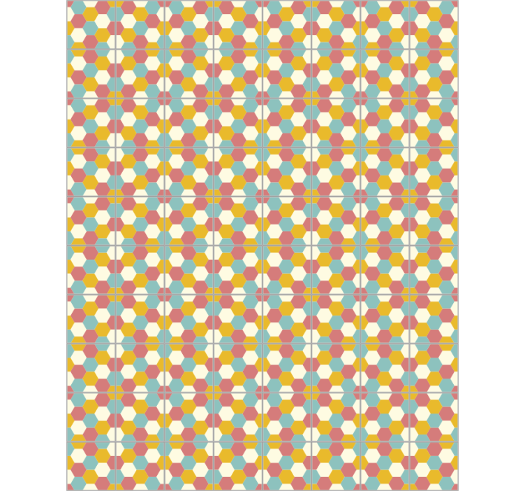 Papier peint bureau motif géométrique - TenStickers