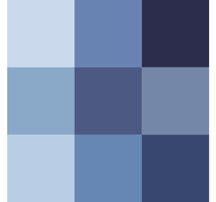 Papier peint bureau carreaux modernes bleus - TenStickers