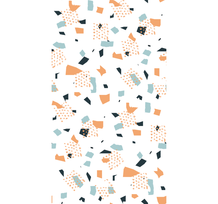 Papier peint couloir motifs figures pastel irréguliers - TenStickers