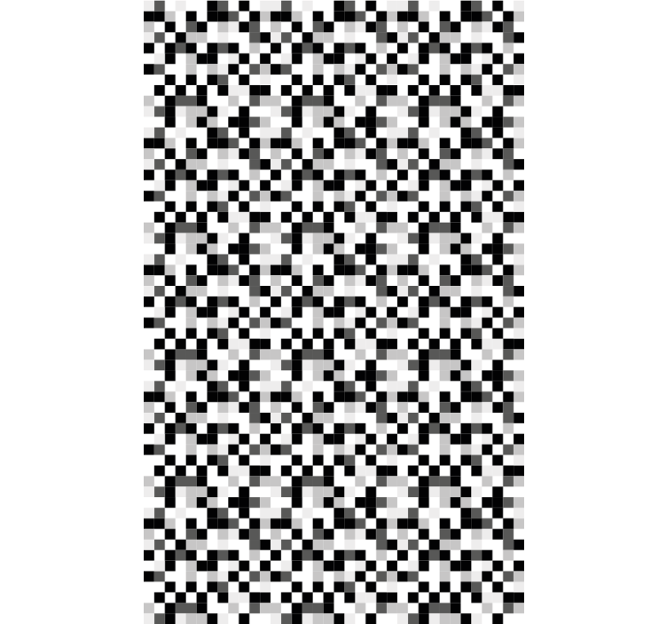 Papier peint couloir motif pixels monochromes - TenStickers