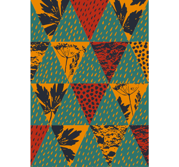 Papier peint couloir art géométrique pluie - TenStickers