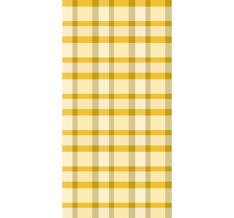 Papier peint couloir carrés jaunes et blancs - TenStickers