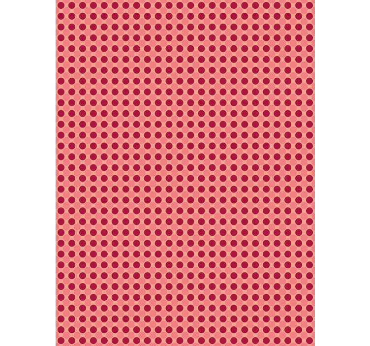 Papier peint couloir motif géométrique à pois simple - TenStickers