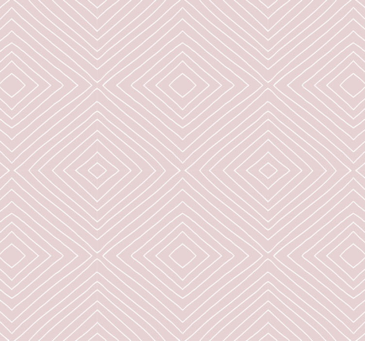 Papier peint couloir motif carré rose minimaliste - TenStickers