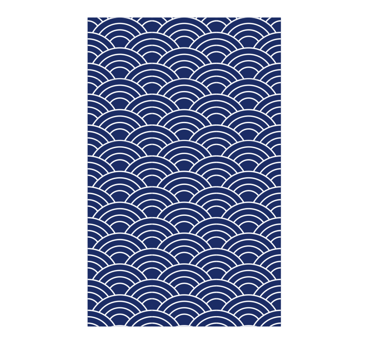 Papier peint géométrique motif lignes ondulées - TenStickers