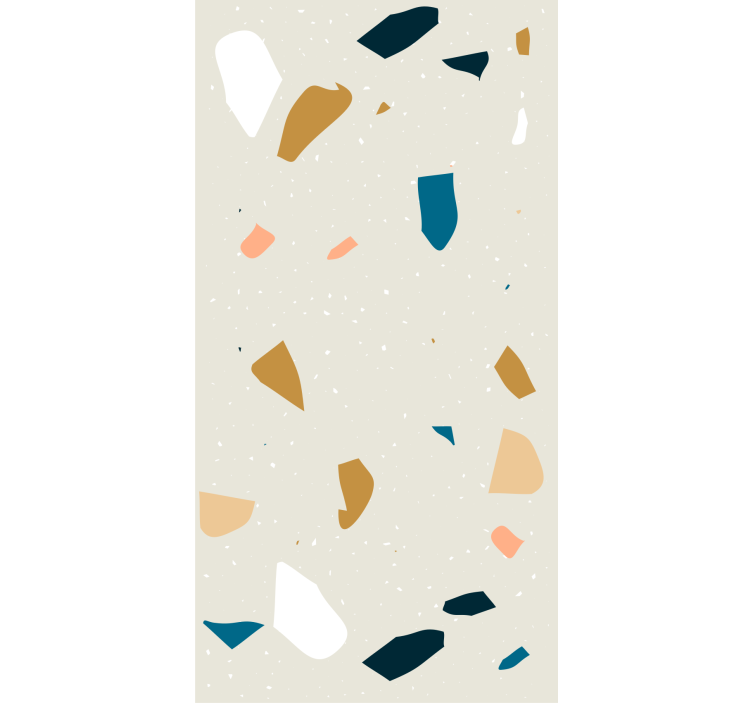 Papier peint géométrique terrazzo éclaboussures - TenStickers