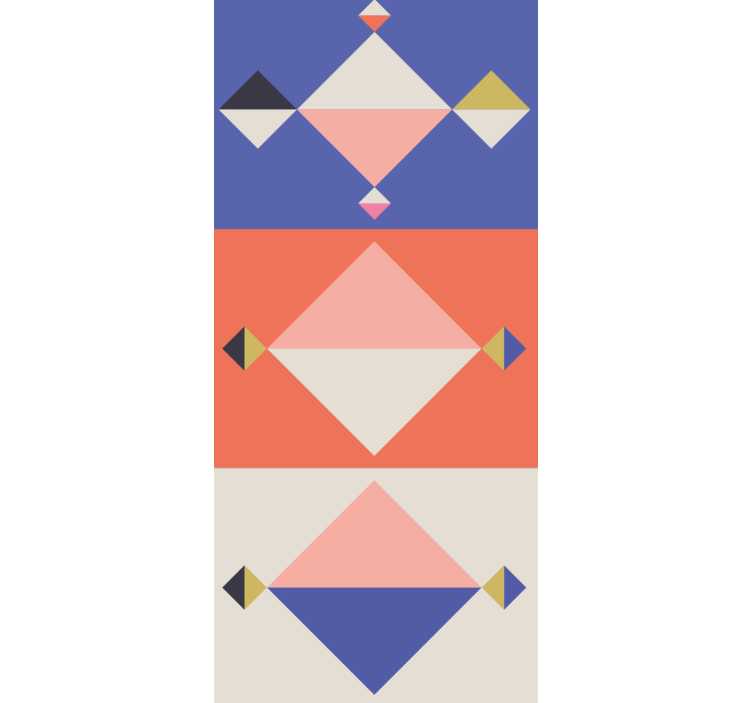 Papier peint géométrique formes modernes abstraites - TenStickers