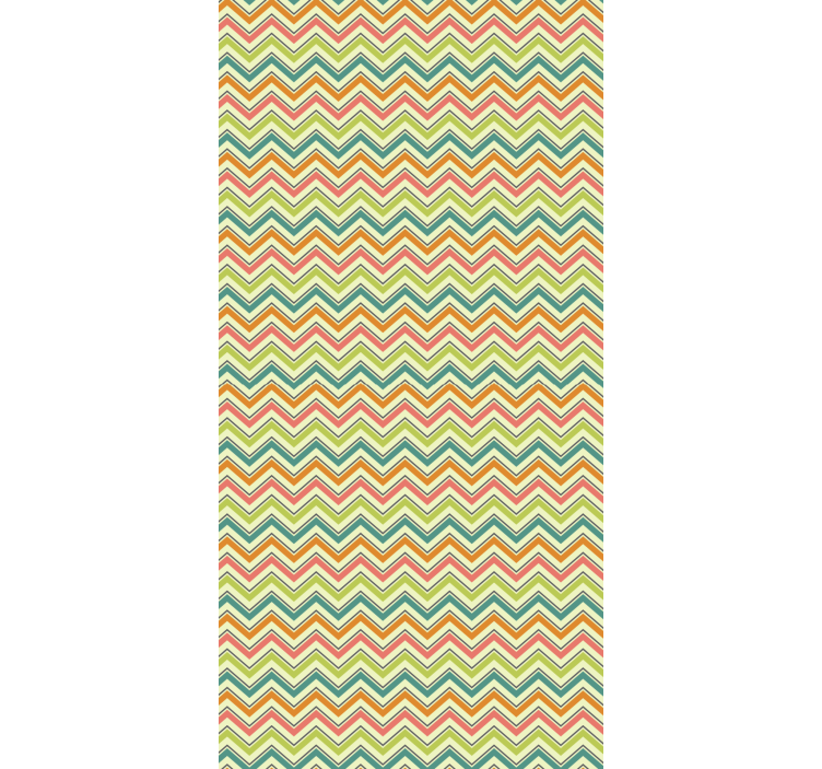 Papier peint géométrique motif chevron zigzag - TenStickers