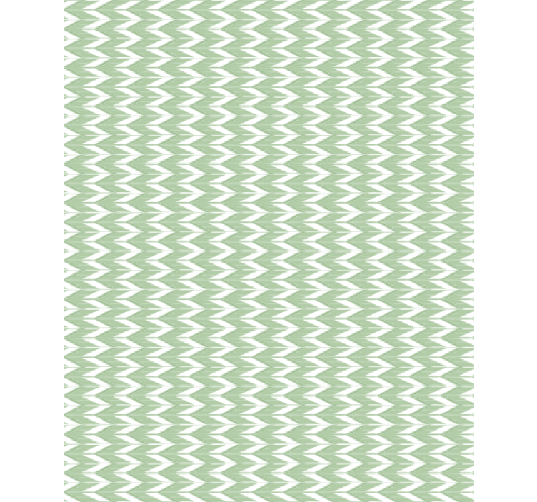 Papier peint géométrique motif chevrons verts - TenStickers