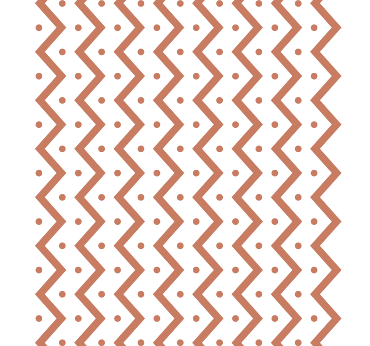 Papier peint géométrique zigzags et points - TenStickers