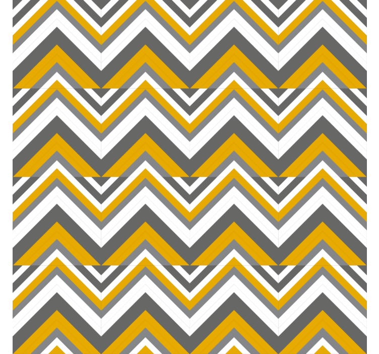 Papier peint géométrique motif chevrons - TenStickers