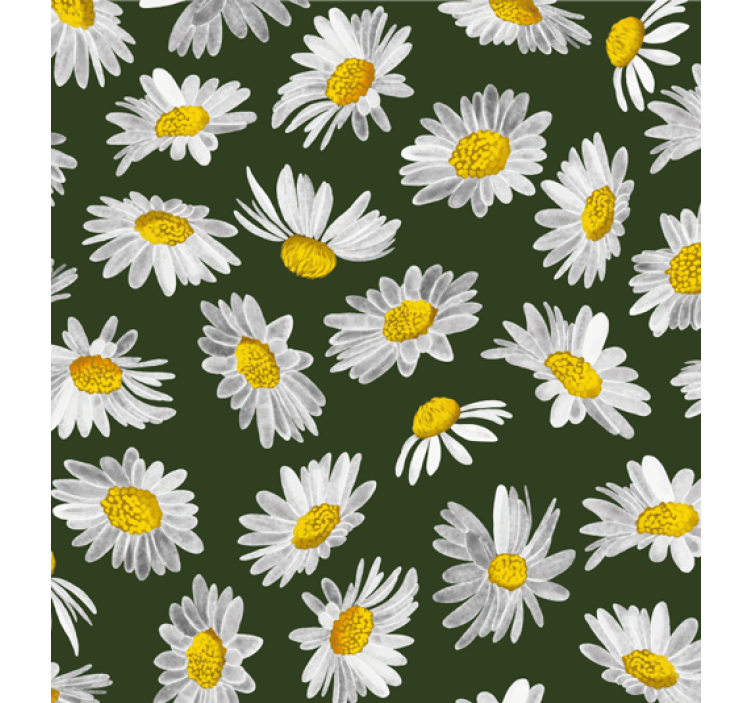 Papier peint nature champ de marguerites - TenStickers