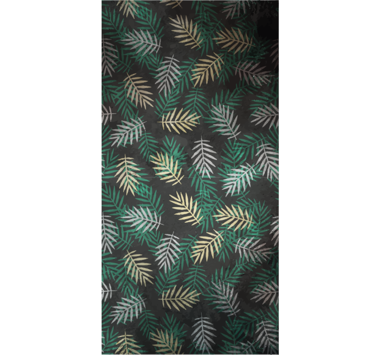 Papier peint nature motif feuillage tropical - TenStickers
