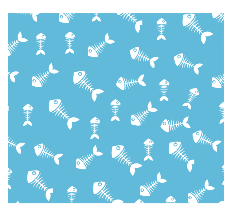 Papier peint nature os de poisson - TenStickers