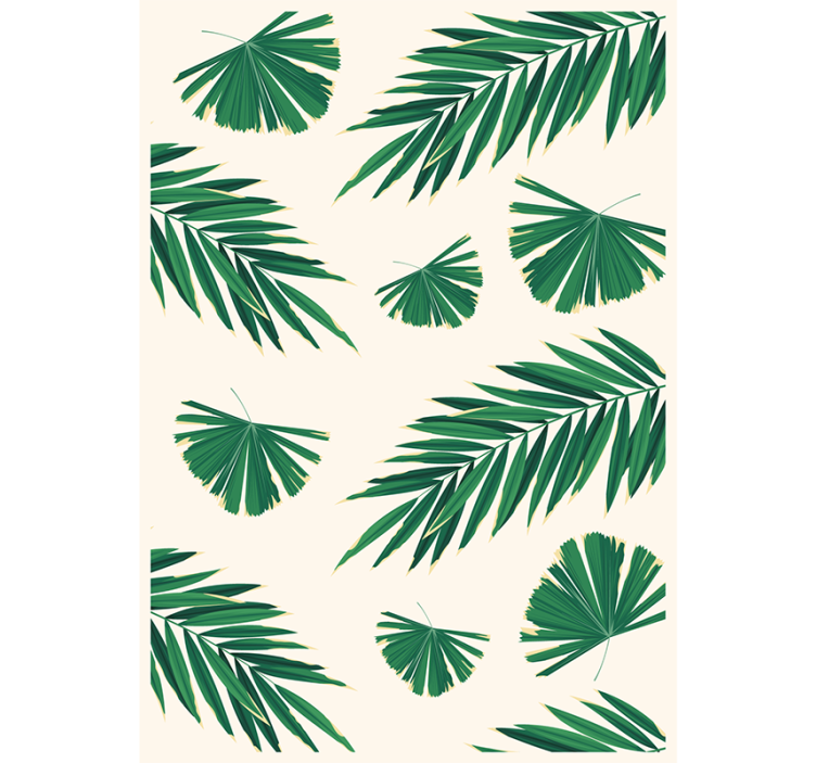 Papier peint nature feuilles vertes luxuriantes - TenStickers