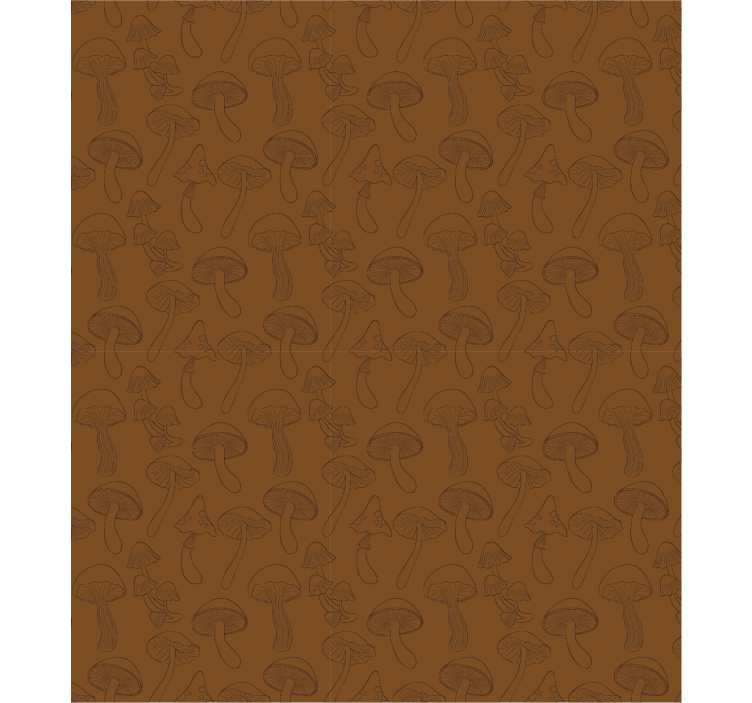 Papier peint nature motif champignon - TenStickers