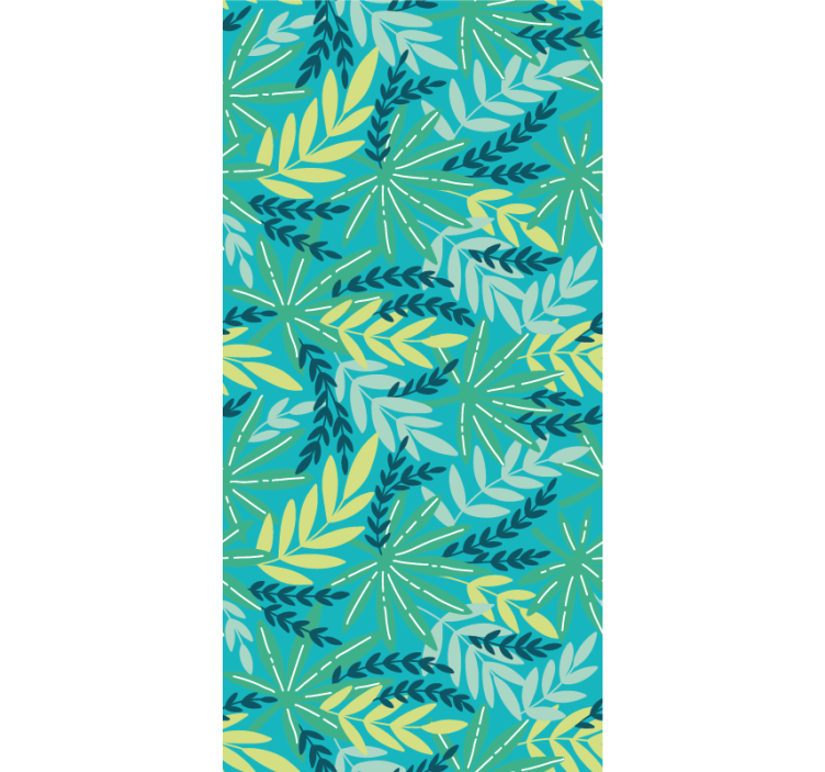 Papier peint nature palette tropicale feuillue - TenStickers