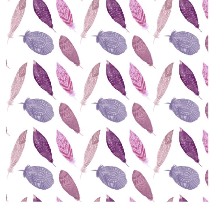 Papier peint nature motif plumes vibrantes - TenStickers