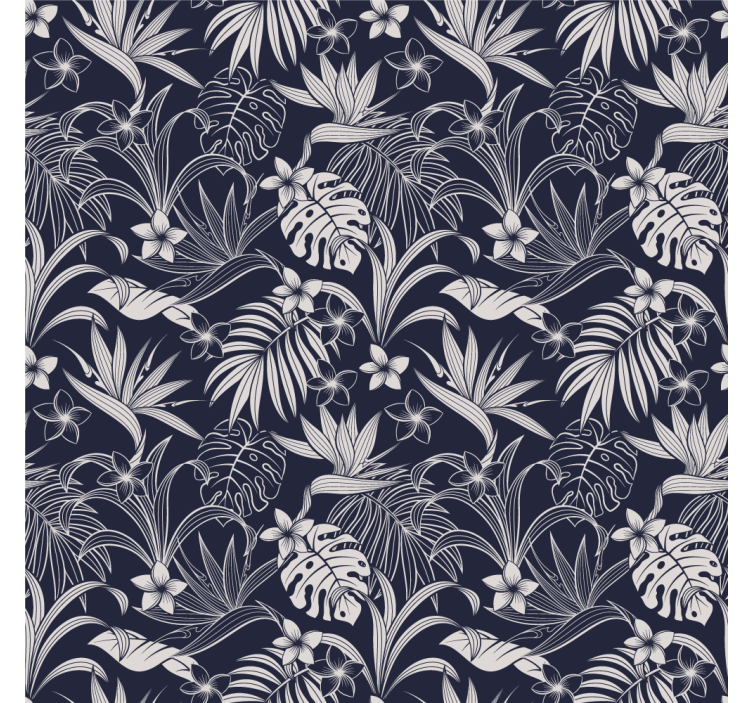 Papier peint nature motif floral tropical - TenStickers
