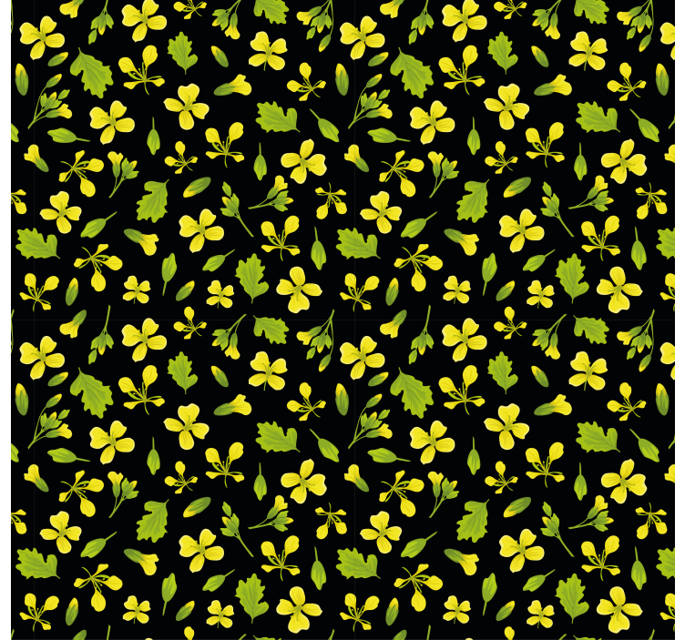 Papier peint nature motif floral vibrant - TenStickers