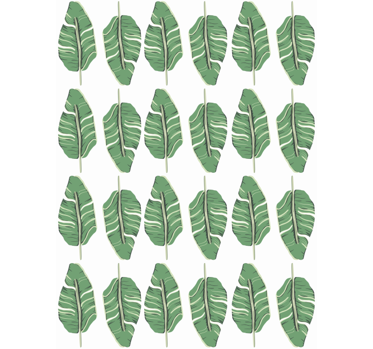 Papier peint nature motif de feuilles opulentes - TenStickers