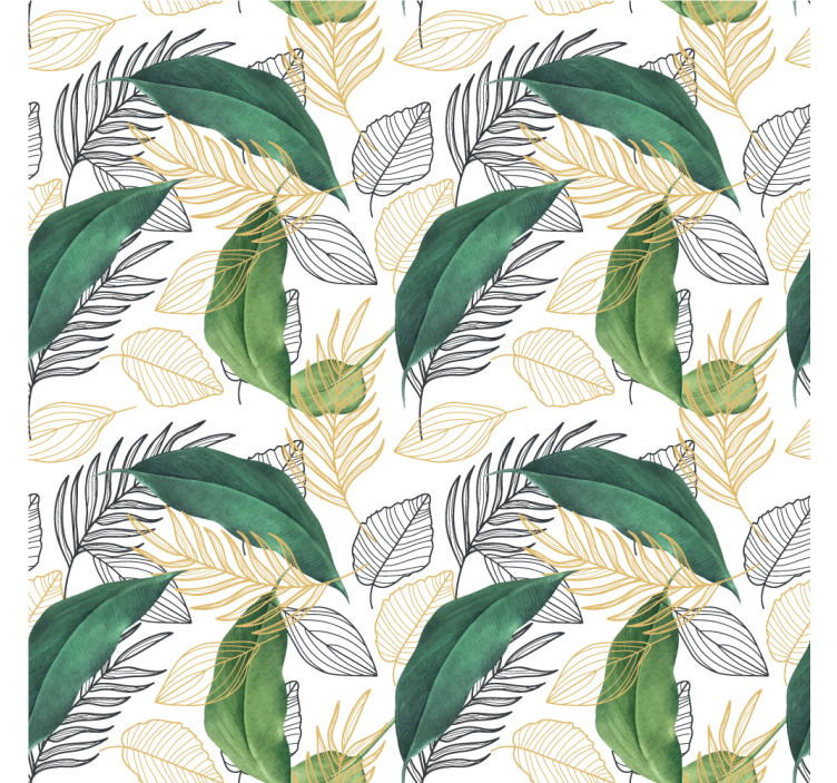 Papier peint nature feuillage luxuriant - TenStickers