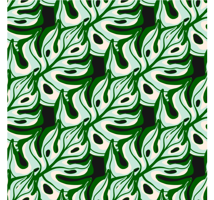 Papier peint nature feuillage tropical - TenStickers