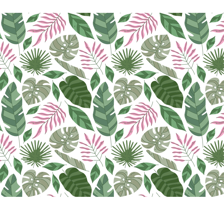 Papier peint nature motifs feuillage tropical - TenStickers