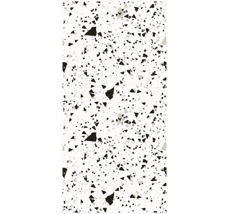 Papier peint autres textures terrazzo gris, blanc et noir - TenStickers